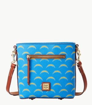 AZURE Dooney And Bourke NFL Chargers Small Zip Women's Crossbody Bags | 07TFNUBWC