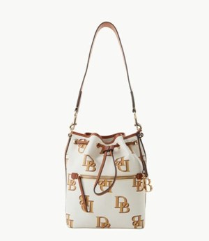 Beige Dooney And Bourke Monogram Women's Shoulder Bags | 90QCJKAMN