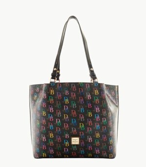 Black Dooney And Bourke DB75 Multi Flynn Women's Tote Bags | 76PJHSTCM