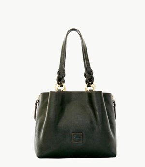 Black Dooney And Bourke Florentine Large Zip Barlow Women's Tote Bags | 13RFKYBQZ