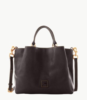 Black Dooney And Bourke Florentine Large Barlow Women's Satchel Bags | 71LFSHMIY