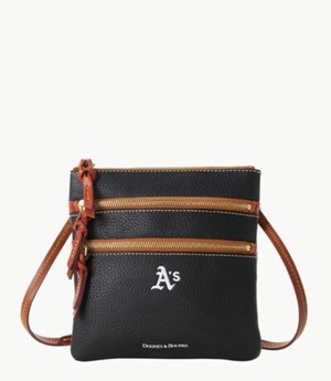 Black Dooney And Bourke MLB Athletics Women's Crossbody Bags | 06QMVYTLC