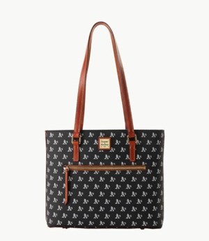 Black Dooney And Bourke MLB Athletics Women's Shopper Bag | 62ANXTMVJ