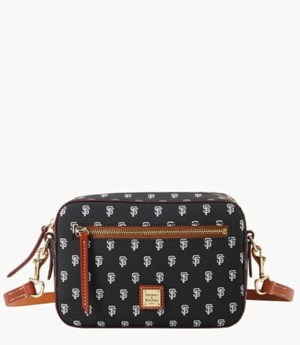 Black Dooney And Bourke MLB Giants Camera Zip Women's Crossbody Bags | 74LSGTDZF