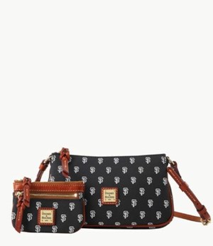 Black Dooney And Bourke MLB Giants Lexi Women's Crossbody Bags | 93KZLYTEB