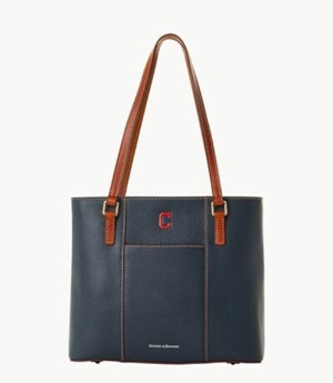 Black Dooney And Bourke MLB Indians Small Lexington Women's Tote Bags | 32HKFVXLB