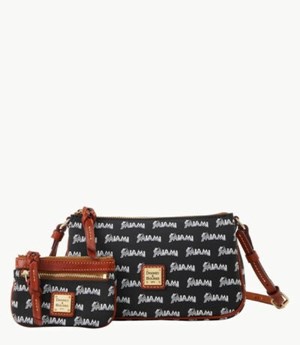 Black Dooney And Bourke MLB Marlins Lexi Women's Crossbody Bags | 54UJASVBQ