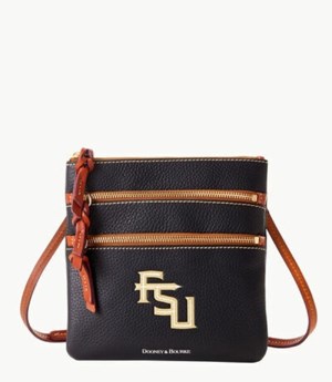 Black Dooney And Bourke NCAA Fla State Triple Zip Women's Crossbody Bags | 76VZDARLK