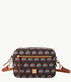 Black Dooney And Bourke NCAA Ohio State Camera Zip Women's Crossbody Bags | 28DUPIVXE