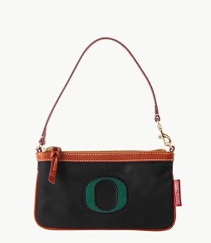 Black Dooney And Bourke NCAA Oregon Large Slim Women's Wristlets | 65RWAXBMU