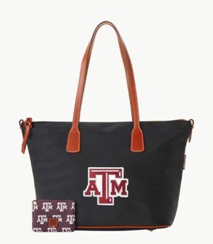 Black Dooney And Bourke NCAA Texas Achr(38)M Top Zip Women's Tote Bags | 45LDVMQFB