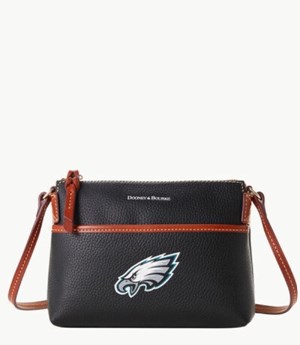 Black Dooney And Bourke NFL Eagles Ginger Women's Crossbody Bags | 48GUVEFKB