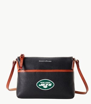 Black Dooney And Bourke NFL Jets Ginger Women's Crossbody Bags | 49NLQASJW