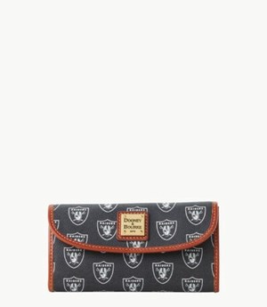 Black Dooney And Bourke NFL Raiders Cont Women's Clutch Bag | 60QCROINZ