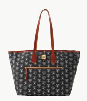 Black Dooney And Bourke NFL Raiders Large Women's Tote Bags | 29YQGWOEZ