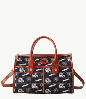 Black Dooney And Bourke NFL Raiders Women's Satchel Bags | 61CRLWZYB