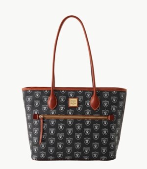 Black Dooney And Bourke NFL Raiders Women's Tote Bags | 87EZXUALD