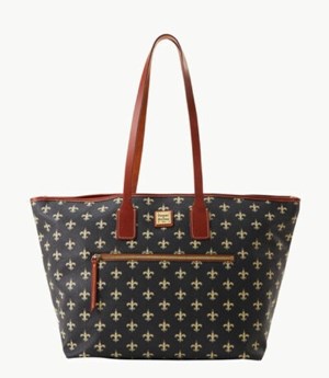 Black Dooney And Bourke NFL Saints Large Women's Tote Bags | 10SWJTQBM