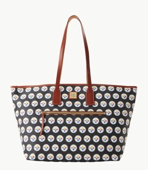 Black Dooney And Bourke NFL Steelers Large Women's Tote Bags | 78EDLTMSG