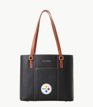 Black Dooney And Bourke NFL Steelers Small Lexington Women's Tote Bags | 13IULBKAQ