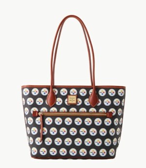 Black Dooney And Bourke NFL Steelers Women's Tote Bags | 03HGSOLKX