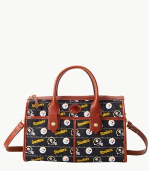 Black Dooney And Bourke NFL Steelers Women's Satchel Bags | 21QUGESXP