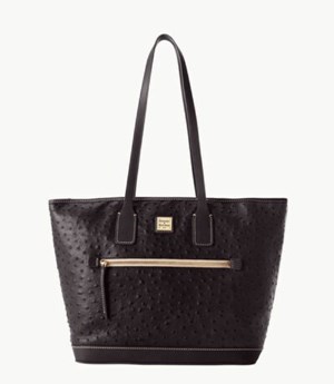 Black Dooney And Bourke Ostrich Women's Tote Bags | 58PZSAYKN