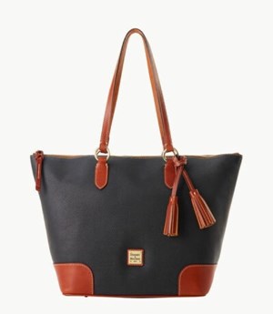 Black Dooney And Bourke Pebble Grain Career Women's Tote Bags | 61SJTDUCG