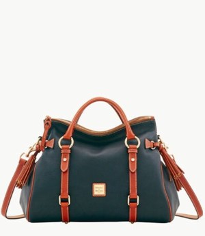 Black Dooney And Bourke Pebble Grain Large Women's Satchel Bags | 19RVAHLKP