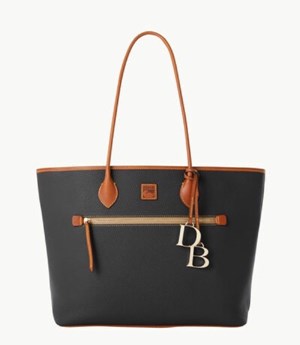 Black Dooney And Bourke Pebble Grain Large Women's Tote Bags | 37EAIBMYV