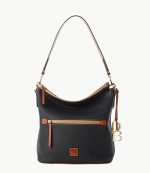 Black Dooney And Bourke Pebble Grain Large Women's Shoulder Bags | 86EDLAKCT