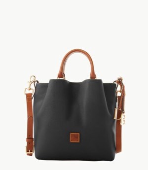 Black Dooney And Bourke Pebble Grain Small Barlow Women's Satchel Bags | 09WBGYMKV