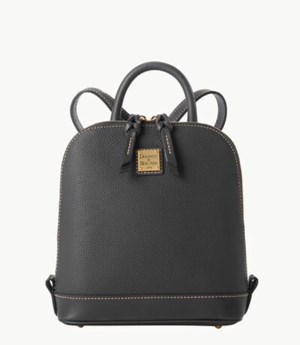 Black Dooney And Bourke Pebble Grain Small Zip Pod Women's Backpacks | 20IHVJUWD