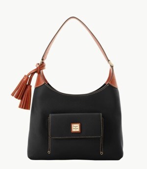 Black Dooney And Bourke Pebble Grain Small Women's Hobo Bag | 53TXNWJGF