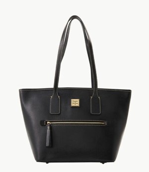 Black Dooney And Bourke Saffiano Small Women's Tote Bags | 03ORQXPBJ