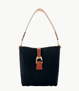 Black Dooney And Bourke Suede Brynn Women's Shoulder Bags | 90HPYWMUE