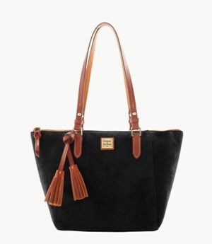 Black Dooney And Bourke Suede Maxine Women's Tote Bags | 15EYBLVOZ