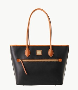 Black Dooney And Bourke Wexford Leather Women's Tote Bags | 74CMHVWNL