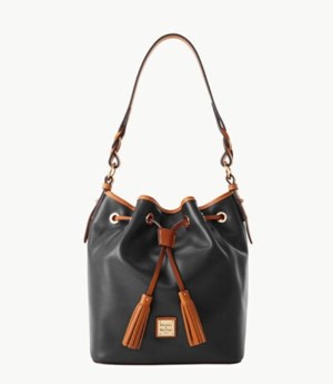 Black Dooney And Bourke Wexford Leather Tasha Women's Shoulder Bags | 84MKHPOTG