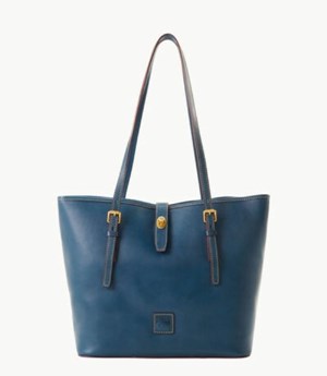 Blue Dooney And Bourke Florentine Dover Women's Shoulder Bags | 03WCQSVLE