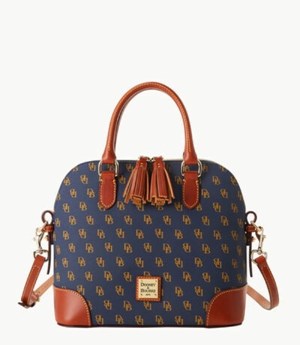 Blue Dooney And Bourke Gretta Domed Women's Satchel Bags | 60GSAZTFE