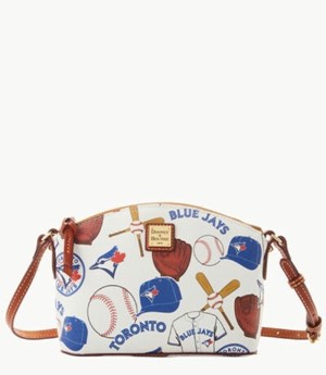 Blue Dooney And Bourke MLB Blue Jays Suki Women's Crossbody Bags | 23DRGOSUT