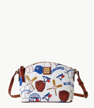 Blue Dooney And Bourke MLB Blue Jays Suki Women's Crossbody Bags | 56CJYHOEV