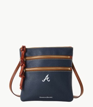 Blue Dooney And Bourke MLB Braves Women's Crossbody Bags | 05IGYVLPX