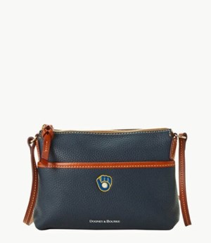 Blue Dooney And Bourke MLB Brewers Ginger Women's Crossbody Bags | 84DCQSRVT