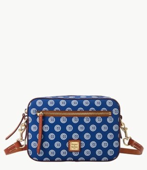 Blue Dooney And Bourke MLB Cubs Camera Zip Women's Crossbody Bags | 43WZOSKAH