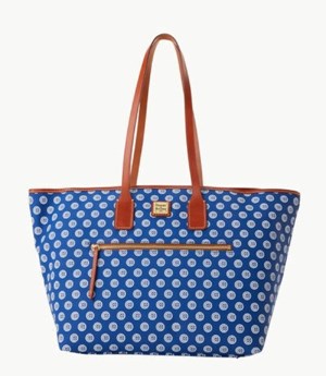 Blue Dooney And Bourke MLB Cubs Large Women's Tote Bags | 06MZIPAJE