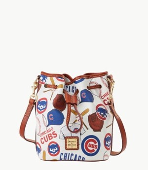 Blue Dooney And Bourke MLB Cubs Small Women's Crossbody Bags | 38DUJVPHF