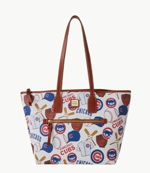 Blue Dooney And Bourke MLB Cubs Women's Tote Bags | 49SGJYKBN