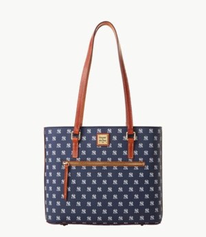 Blue Dooney And Bourke MLB Yankees Women's Shopper Bag | 09JNGFDIR